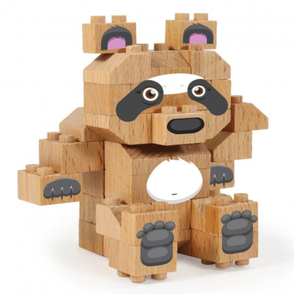 Panda - Wood Building Bricks